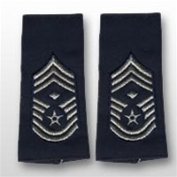USAF Male Large Epaulets - Enlisted: E-9 Chief Master Sergeant (CMSgt) with Diamond