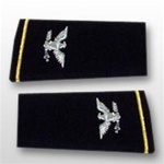 US Army Large Epaulets:  O-6 Colonel (COL) - Male - For Commando Sweater Or Shirt - Rayon Embroidered