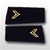 US Army Large Epaulets: E-4 Corporal (CPL) - Male - For Commando Sweater Or Shirt - Rayon Embroidered