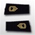 US Army Large Epaulets: E-7 Sergeant First Class (SFC) - Male - For Commando Sweater Or Shirt - Rayon Embroidered