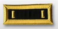 US Army Female Shoulder Straps: CHAPLAIN - 2nd. Lieutenant - Nylon