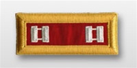 US Army Female Shoulder Straps: ARTILLERY - Captain - Nylon