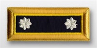 US Army Male Shoulder Straps: CHEMICAL - Lt. Colonel - Nylon