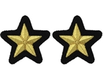 US Navy Staff Officer Sleeve Device:  Line Stars - Fine Thread - Hand Embroidered
