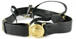 USCG Vinyl Sword Belt with Gold Buckle