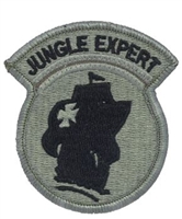 Jungle Expert ACU patch With Fastener