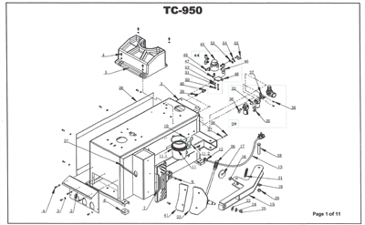 TC950 Tire Changer Parts