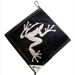 Frogger Amphibian Golf Towel - Black