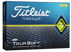 Titleist Tour Soft Yellow Golf Balls - 1 Dozen