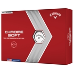 Callaway Chrome Soft 22 White Golf Balls - 1 Dozen