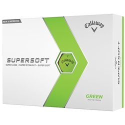 Callaway SuperSoft 2023 Green Golf Balls - 1 Dozen