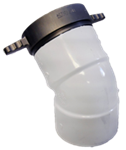 4" NH Female Dry Hydrant Adapter 45Â° Elbow