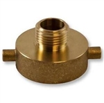 Rigid Brass Pin Lug Adapter 2.5" F x 3/4" M