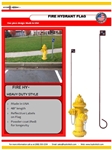 Fire hydrant flag