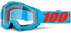 100% - Accuri Clear Lens Goggles- Acidulous Cyan