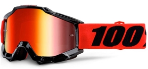 100% - Accuri Mirror Lens Goggle- Inferno w/ Red Mirror Lens