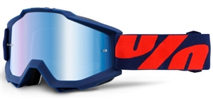 100% - Accuri Mirror Lens Goggle- Raleigh w/ Blue Mirror Lens