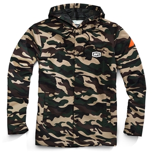 100% 2018 Apache Hooded Snap Jacket - Camo