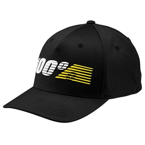 100% 2018 Starlight Flexfit Hat - Black