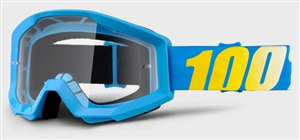 100% - Strata Clear Lens Goggle- Blue