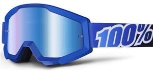 100% - Strata Mirror Lens Goggle- Blue Lagoon w/ Mirror Blue Lens