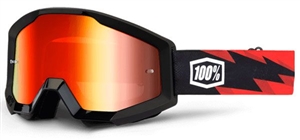 100% - Strata Mirror Lens Goggle- Slash w/ Mirror Red Lens
