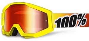 100% - Strata Mirror Lens Goggle- Sunny Day w/ Mirror Red Lens