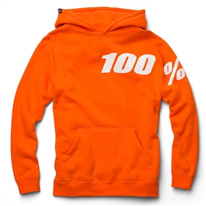 100% 2018 Youth Disrupt Hooded Pullover Sweatshirt - Orange