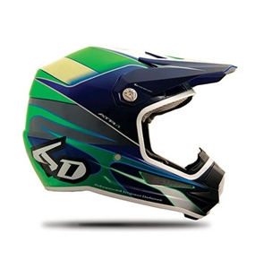6D - ATR-1Y Hornet Motocross Helmet (Youth)- Green