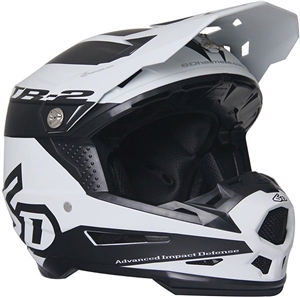 6D 2018 ATR-2 Sector Full Face Helmet - White/Black