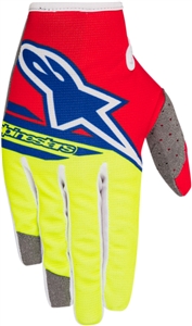 Alpinestars 2018 Radar Flight Gloves - Red/Yellow/Blue