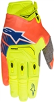 Alpinestars 2018 Techstar Gloves - Yellow/Orange/Blue