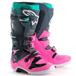 Alpinestars 2018 Tech 7 Indy Vice Limited Edition Boots - Gray/Pink/Teal