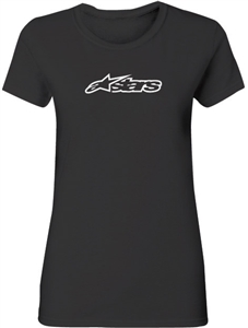 Alpinestars 2018 Womens Blaze Round Neck Tee - Black