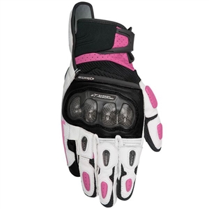Alpinestars 2018 Womens Stella SPX Air Carbon Gloves - Black/White/Fuchsia