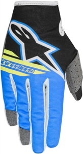 Alpinestars 2018 Youth Radar Flight Gloves - Black/Aqua/Yellow