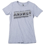Answer 2018 Womens Ascend Tee - Heather Gray