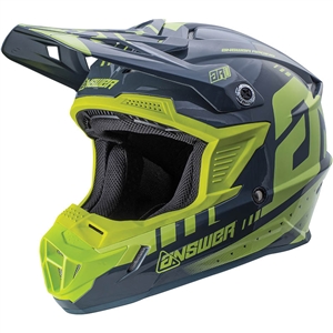 Answer 2018 AR-1 Full Face Helmet - Acid/Grey