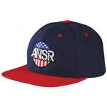 Answer 2018 Patriot Snapback Hat - Blue/Red