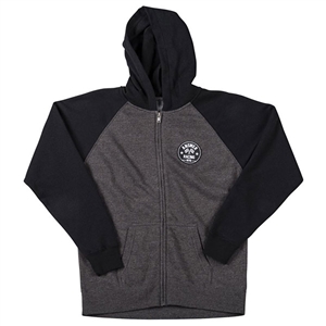 Answer 2018 Youth Victory Zipper Hoody - Charcoal Black