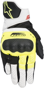 Alpinestars 2018 SP-5 Leather Gloves - Black/Yellow/White