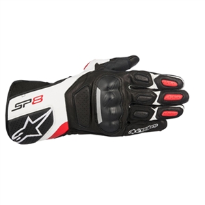 Alpinestars 2018 SP-8 V2 Leather Gloves - Black/Red