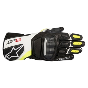 Alpinestars 2018 SP-8 V2 Leather Gloves - Black/Yellow