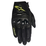 Alpinestars 2018 Womens Stella SMX-1 Air Carbon V2 Gloves - Black/White/Yellow Fluo