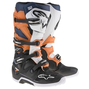 Alpinestars - Tech 7 Enduro Boots- Orange/Black/Blue