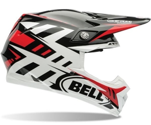 Bell 2017 Moto-9 Carbon Flex Syndrome Full Face Helmet - Red