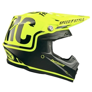 Bell 2017 Moto-9 Fasthouse Full Face Helmet - Black/Flo Yellow