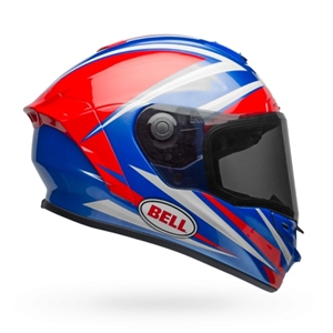 Bell 2017 MIPS Star Equipped Full Face Helmet - Gloss Red/Blue Torsion