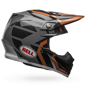 Bell 2018 MIPS Moto-9 District Full Face Helmet - Gloss Copper/Black/Charcoal