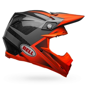 Bell 2018 Moto-9 Flex Hound Full Face Helmet - Matte Orange/Charcoal